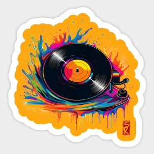 Vinyl Record Sticker